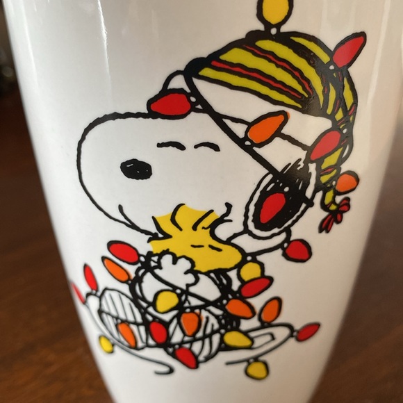 Modern Gourmet Foods go cup/mug Peanuts/Snoopy and Woodstock Christmas lights. - Picture 8 of 10